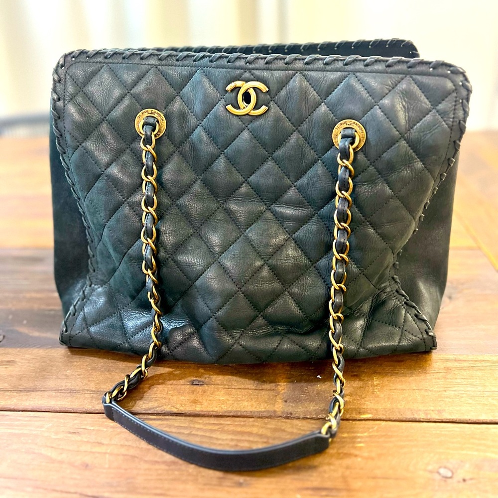 Chanel SS15 Quilted Happy Stitch Tote